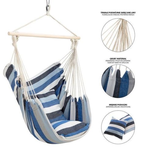 NILS CAMP NC3107 NIEBIESKI KRZESŁO BRAZYLIJSKIE NILS CAMP