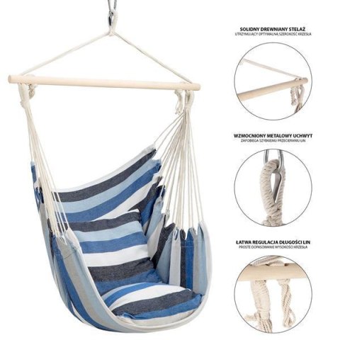 NILS CAMP NC3107 NIEBIESKI KRZESŁO BRAZYLIJSKIE NILS CAMP