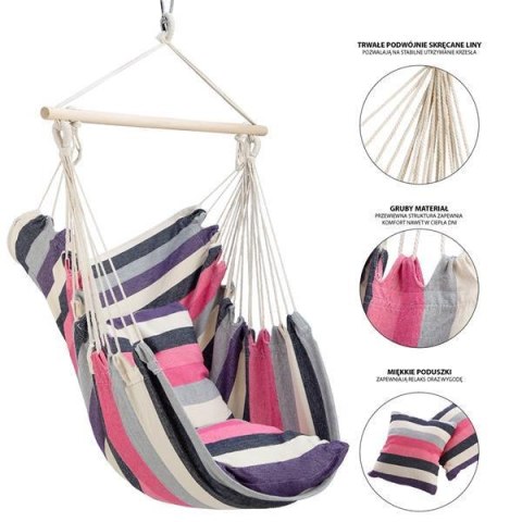 NILS CAMP NC3107 RÓŻOWY KRZESŁO BRAZYLIJSKIE NILS CAMP