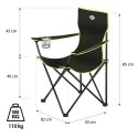 NILS CAMP NC3044 CZARNO-LIMONKOWY KRZESŁO TURYSTYCZNE NILS CAMP