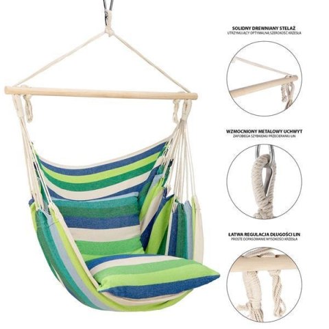 NILS CAMP NC3107 ZIELONY KRZESŁO BRAZYLIJSKIE NILS CAMP