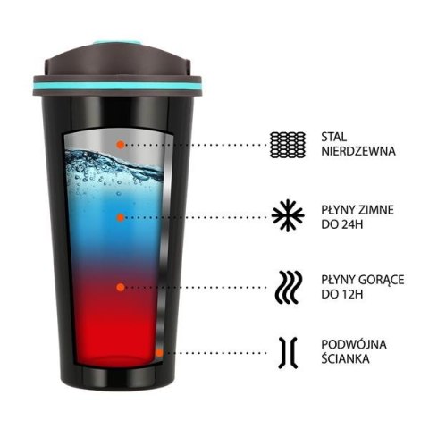 NILS CAMP NCB18 CZARNY KUBEK TERMICZNY NILS CAMP