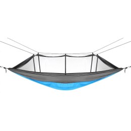 Royokamp HAMAK TURYSTYCZNY 2 OSOBOWY 270X140CM Z MOSKITIERĄ NIEBIESKI