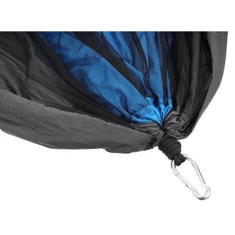 Royokamp HAMAK TURYSTYCZNY 2 OSOBOWY 270X140CM Z MOSKITIERĄ NIEBIESKI