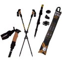 Enero KIJE NORDIC WALKING W POKROWCU EVO ENERO PRO CZARNY MAT