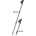 Enero KIJE NORDIC WALKING W POKROWCU EVO ENERO PRO CZARNY MAT
