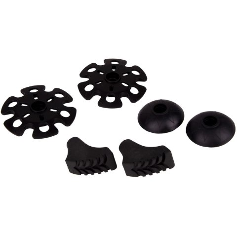 Enero KIJE NORDIC WALKING W POKROWCU EVO ENERO PRO CZARNY MAT