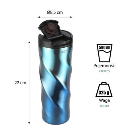 NILS NCB22 NIEBIESKI KUBEK TERMICZNY NILS