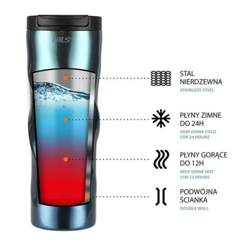 NILS NCB22 NIEBIESKI KUBEK TERMICZNY NILS