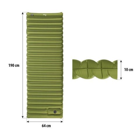 NILS CAMP NC4101 ZIELONA MATA Z WBUDOWANĄ POMPKĄ NILS CAMP