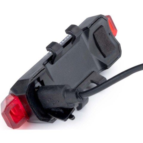 Dunlop ZESTAW LAMP ROWEROWYCH LED PRZÓD I TYŁ DUNLOP ŁADOWANIE USB