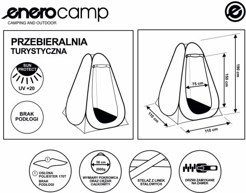 Enero Camp NAMIOT PRZEBIERALNIA TURYSTYCZNA 110X110X190CM