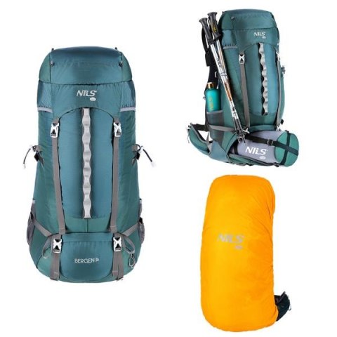 NILS CAMP NC1949 PLECAK TURYSTYCZNY ZIELONY BERGEN 65L NILS CAMP