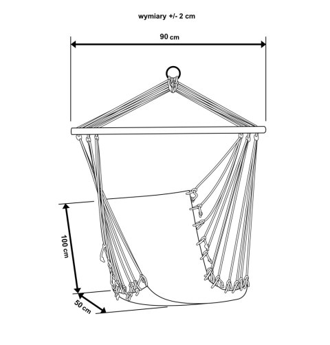 Royokamp HAMAK FOTEL BRAZYLIJSKI 100X50CM NATURA JUNGLE LIGHT
