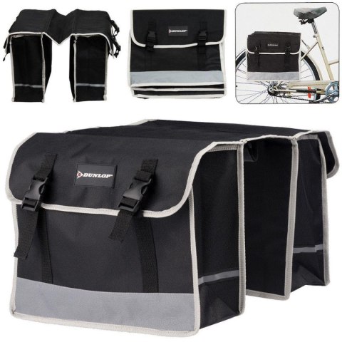 Dunlop SAKWA TORBA ROWEROWA PODWÓJNA TYLNA NA BAGAŻNIK 26L DUNLOP