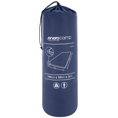Enero Camp MATA SAMOPOMPUJĄCA TURYSTYCZNA MATERAC 180X50X3CM GRANATOWA