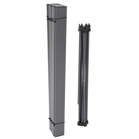 Enero Camp STOLIK TURYSTYCZNY SKŁADANY 68x46x40CM ALUMNIUM SZARY W POKROWCU