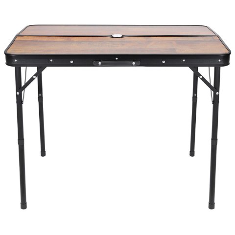Enero Camp STOLIK TURYSTYCZNY SKŁADANY KEMPINGOWY 90x60x70CM I 2 ŁAWKI 87x23x39CM DREWNO