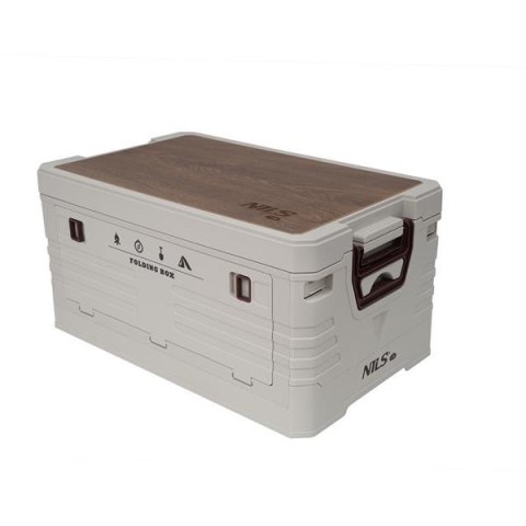 NILS CAMP NCB4002 SKŁADANA SKRZYNIA KEMPINGOWA Z FUNKCJĄ STOŁU 2W1 50L NILS CAMP