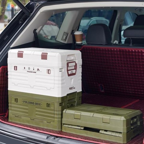 NILS CAMP NCB4003 SKŁADANA SKRZYNIA KEMPINGOWA Z POKRYWĄ 50L NILS CAMP