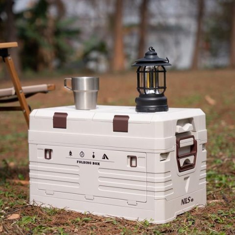 NILS CAMP NCB4003 SKŁADANA SKRZYNIA KEMPINGOWA Z POKRYWĄ 50L NILS CAMP