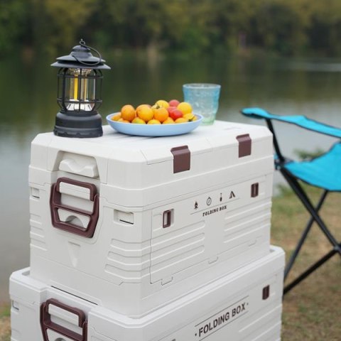 NILS CAMP NCB4003 SKŁADANA SKRZYNIA KEMPINGOWA Z POKRYWĄ 50L NILS CAMP