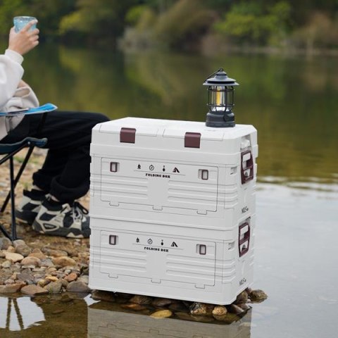 NILS CAMP NCB4003 SKŁADANA SKRZYNIA KEMPINGOWA Z POKRYWĄ 50L NILS CAMP