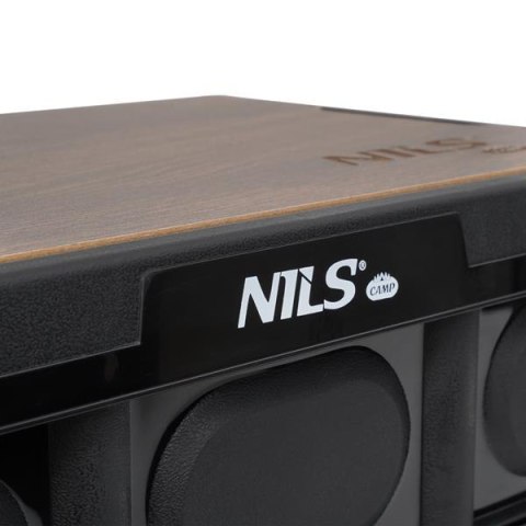 NILS CAMP NCB4005 SKŁADANA SKRZYNIA KEMPINGOWA Z FUNKCJĄ STOŁU 2W1 20L NILS CAMP