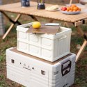 NILS CAMP NCB4007 SKŁADANA SKRZYNIA KEMPINGOWA BIAŁA Z FUNKCJĄ STOŁU 2W1 15L NILS CAMP