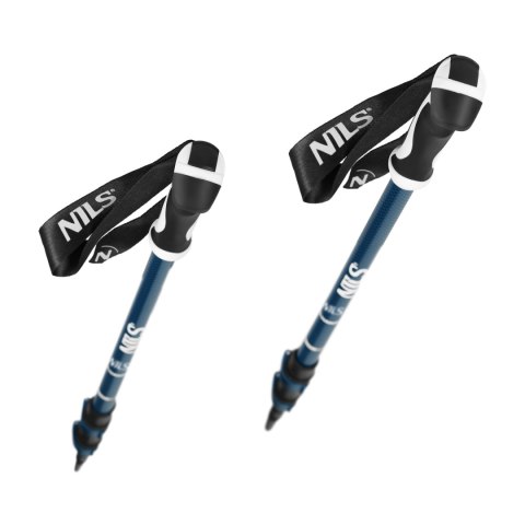 NILS TK8601 BLUE KIJE TREKKINGOWE ALUMINIOWE NILS