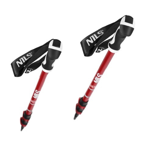 NILS TK8601 RED KIJE TREKKINGOWE ALUMINIOWE NILS