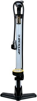 Dunlop POMPKA WARSZTATOWO ROWEROWA DUNLOP 230Psi (16Bar) Z MANOMETREM SZARA