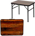 Enero Camp STOLIK TURYSTYCZNY SKŁADANY KEMPINGOWY 75X55X25-59CM DREWNO