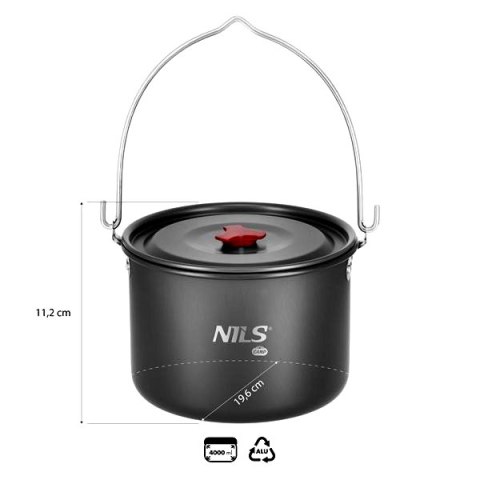 NILS CAMP NC17117 GARNEK TURYSTYCZNY Z POKRYWKĄ 4 L NILS CAMP