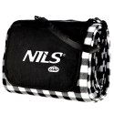NILS CAMP NC2311 KOC PIKNIKOWY BIAŁO-CZARNY 200x200 CM PE + ALU NILS CAMP