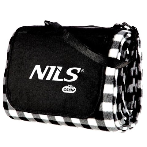 NILS CAMP NC2311 KOC PIKNIKOWY BIAŁO-CZARNY 200x200 CM PE + ALU NILS CAMP