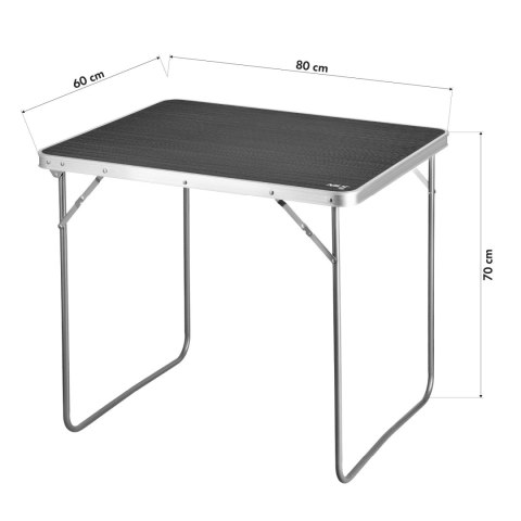 NILS CAMP NC3401 STÓŁ KEMPINGOWY 80x60x70 CM CIEMNOSZARY NILS CAMP