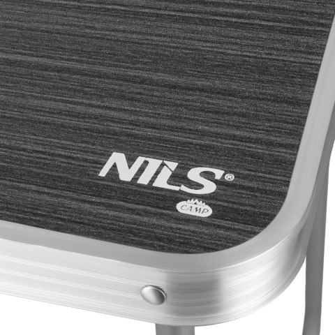 NILS CAMP NC3401 STÓŁ KEMPINGOWY 80x60x70 CM CIEMNOSZARY NILS CAMP