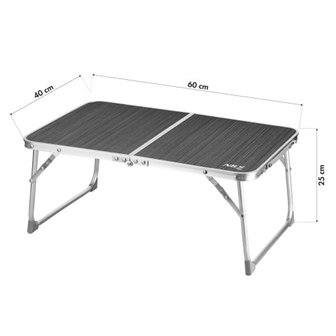 NILS CAMP NC3402 STÓŁ TURYSTYCZNY SKŁADANY NISKI CIEMNOSZARY NILS CAMP