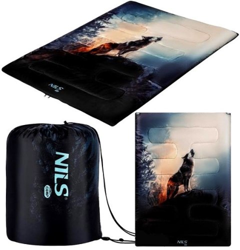 NILS CAMP NC3601 ŚPIWÓR 3W1 DWUOSOBOWY WOLF NILS CAMP