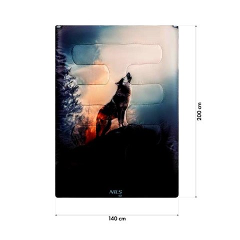 NILS CAMP NC3601 ŚPIWÓR 3W1 DWUOSOBOWY WOLF NILS CAMP