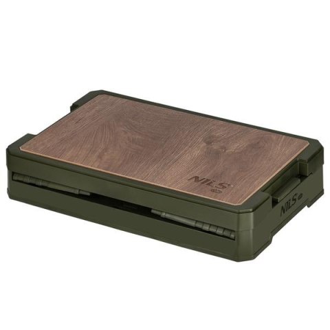 NILS CAMP NCB4002 SKŁADANA SKRZYNIA KEMPINGOWA Z FUNKCJĄ STOŁU 2W1 ZIELONA NILS CAMP