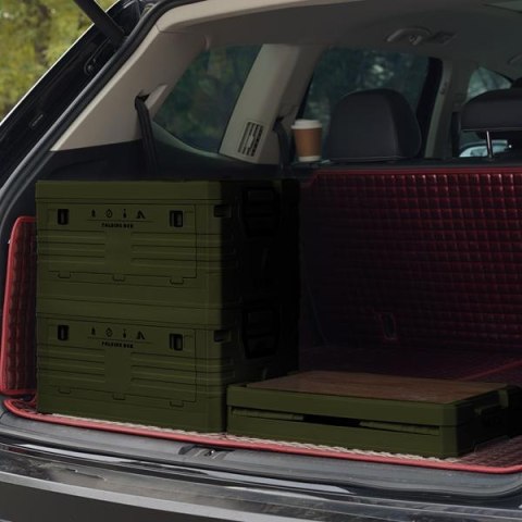 NILS CAMP NCB4002 SKŁADANA SKRZYNIA KEMPINGOWA Z FUNKCJĄ STOŁU 2W1 ZIELONA NILS CAMP