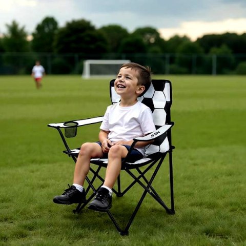 NILS NC3303 KRZESŁO SKŁADANE BIAŁO-CZARNE NILS