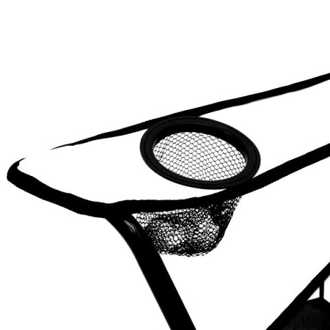 NILS NC3303 KRZESŁO SKŁADANE BIAŁO-CZARNE NILS