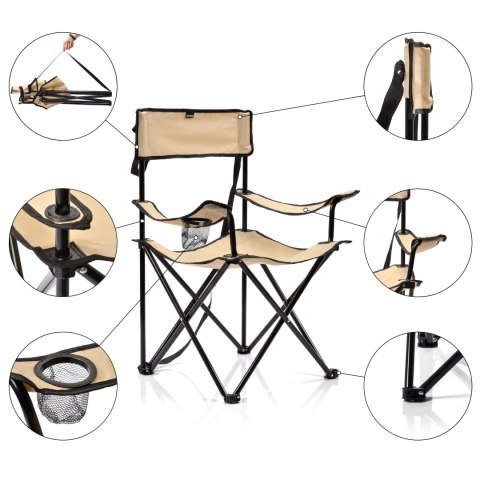 Meteor Krzesło składane Meteor Seza beżowy