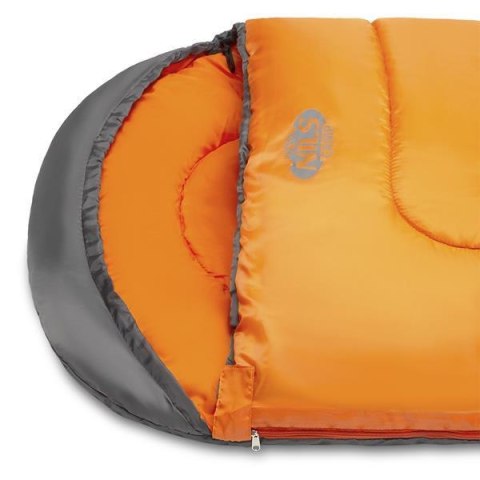 NILS CAMP NC2008 ŚPIWÓR ROZM. L POMARAŃCZOWO-CZARNY 220 CM NILS CAMP