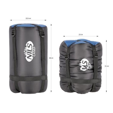 NILS CAMP NC2012 GRANATOWO-POMARAŃCZOWY ŚPIWÓR NILS CAMP