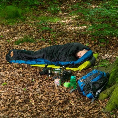 NILS CAMP NC2012 GRANATOWO-POMARAŃCZOWY ŚPIWÓR NILS CAMP