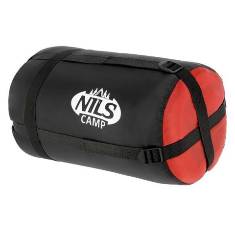 NILS CAMP NC2012 ŚPIWÓR CZARNO-CZERWONY 220 CM NILS CAMP